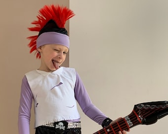 Queen Barb Rock/Rocker Trolls 2 Halloween HAT ONLY Costume for Kids, Adults, Women, Girls, Toddlers, Infant