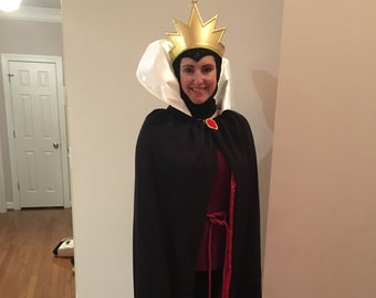 Disfraz o vestido de Reina Malvada Blancanieves personalizado para bebés, niñas pequeñas o mujeres adultas.