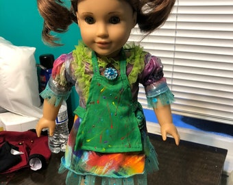 Dizzy Descendants 18 inch 18&quot; Doll Costume Outfit Dress Apron Baby Girl Doll