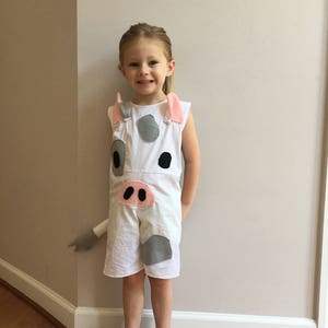 Moana Pua Pig Halloween Costume Romper for Infants, Toddlers, Boys, and Adult Men