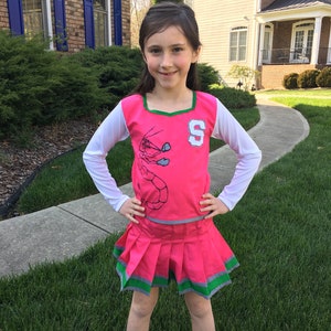 Disney Zombies Movie Addison Costume Cheerleading Dress/Skirt for AdultWoman,Girls,Toddler,orInfant/Baby birthday party