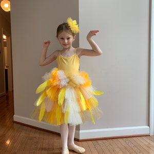 Déguisement plumes d&#39;oiseau pour Halloween, tutu grand oiseau, danse, patinage sur glace pour fille ou femme adulte avec mèche de cheveux