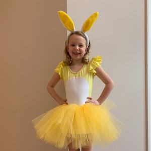 Rabbit Winnie the Pooh Costume, Dance Recital, or Birthday Dress Tutu Leotard for Baby, Infant, Toddler, Girls, or Adult Women