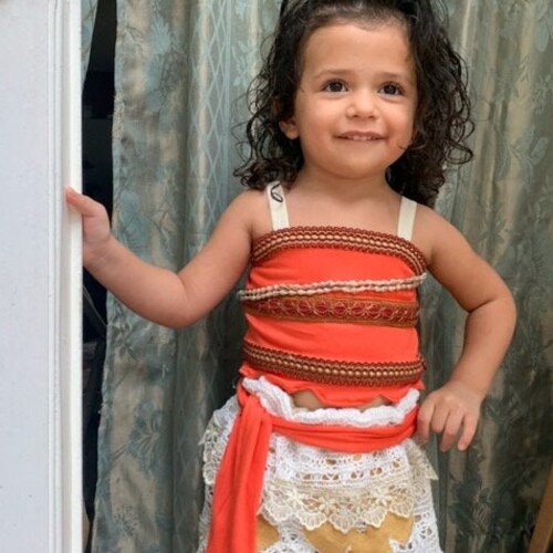 Moana Costume top and Skirt for Girls 