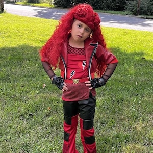 Descendants 4 Red Halloween Costume for Girls and Adult Women