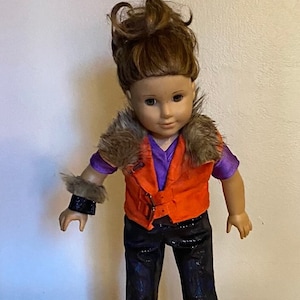Zombies Wynter Winter Werewolf Wolf 18 inch 18&quot; Doll Costume Outfit Dress Skirt Vest Fur Baby Girl Doll