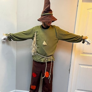 Wizard of Oz Scarecrow Halloween Costume for Toddler, Boys, Girls, and Adult Men, and Women