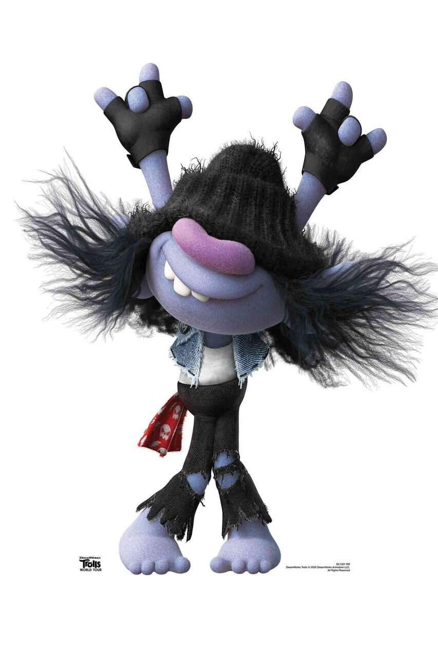 Riff Rock/rocker Trolls 2 Halloween Costume for Kids, Adults, Men, Boys ...