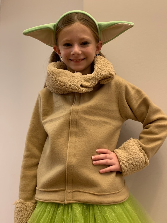 Disfraz de bebé Yoda para niños Mandalorian Cosplay Halloween con sombrero