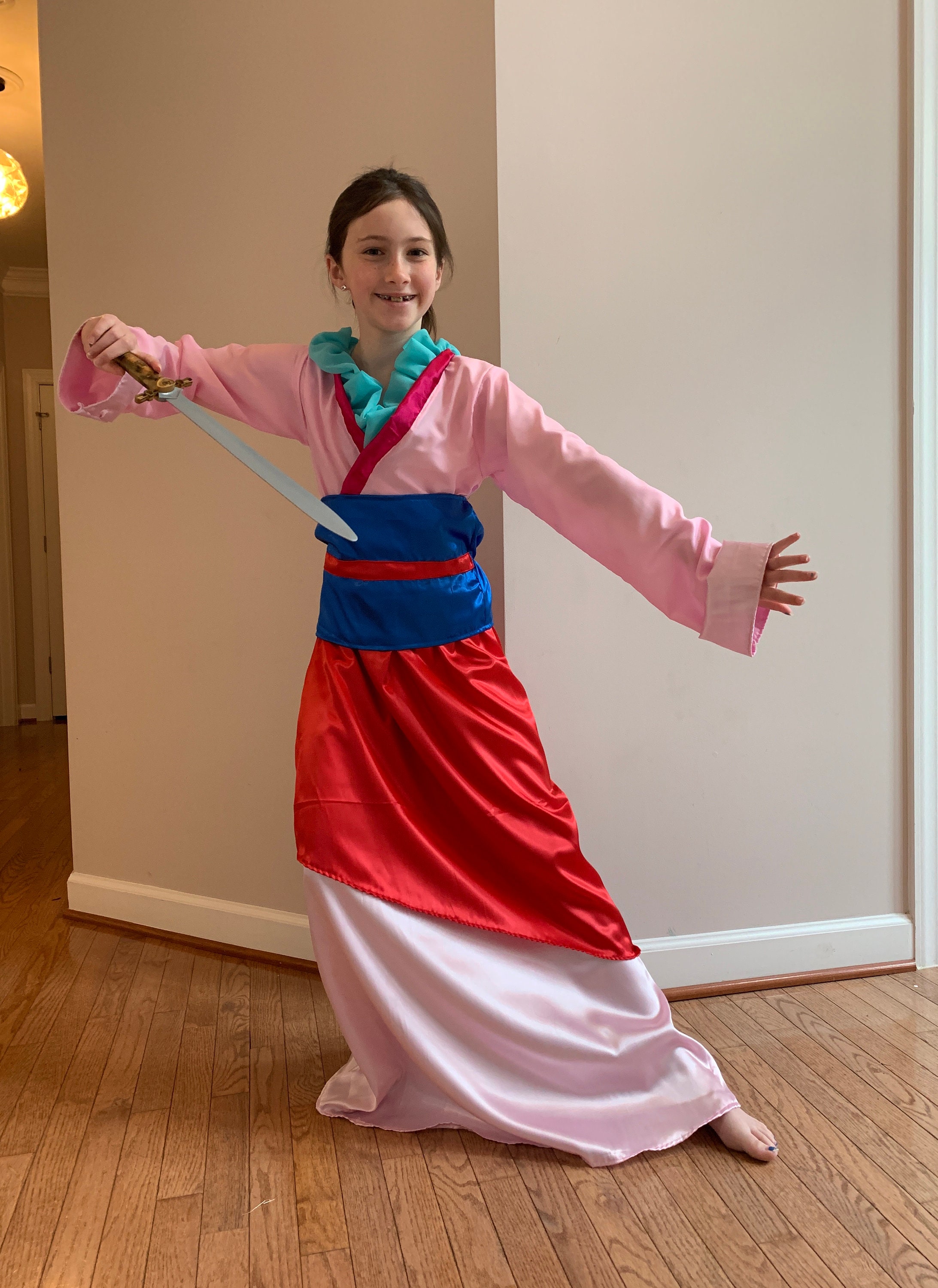 Costume di carnevale donna Mulan principessa disney originale adulta