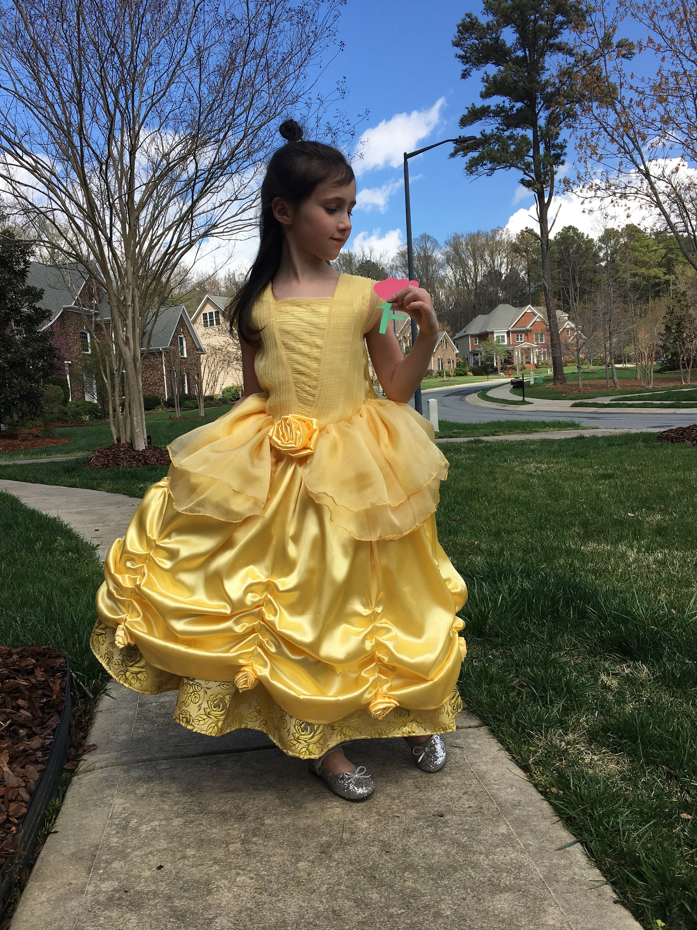 belle live action dress