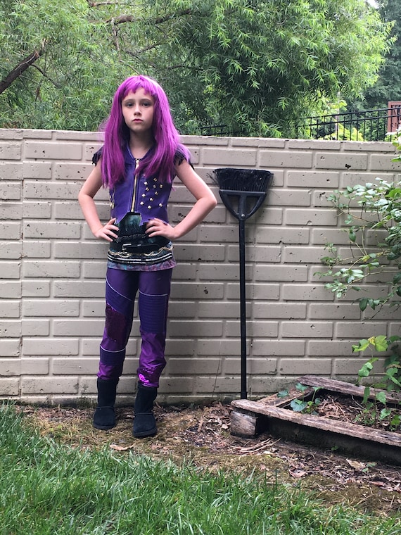 Disney Descendants Mal Costume Child Black Purple Disney Descendants Mal Costume Child Black Purple