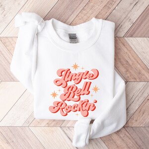 Jingle Bell Rockin Sweatshirt, Weihnachtsmusik Sweatshirt, Retro Weihnachten Sweatshirt, Weihnachts Sweatshirt
