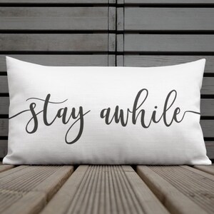 Rústica Funda De Almohada Regalo #90 Funda de Almohada Decorativa Quédate un rato fundas de almohada