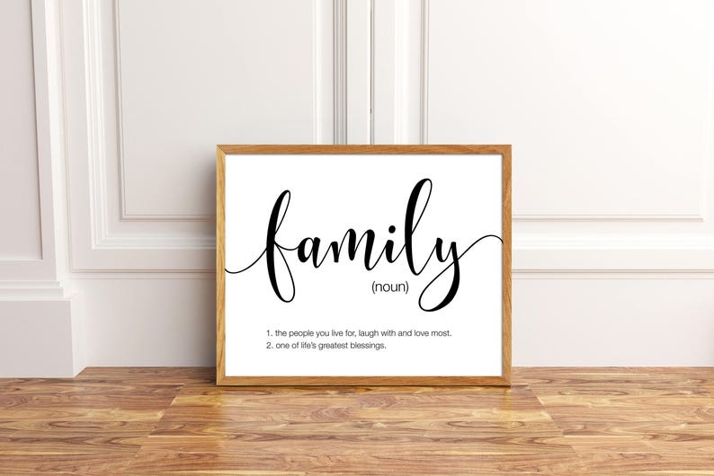 Family Printable Family Wall Art Family Decor Family Quote | Etsy