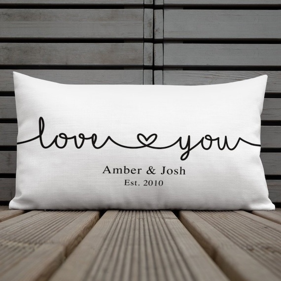 I Love You Pillow I Love You Pillow Case I Love You Etsy