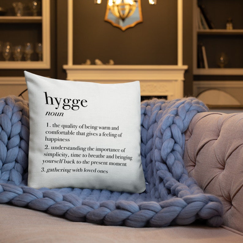 Hygge Pillow Hygge Definition Pillow Hygge Decorative Etsy