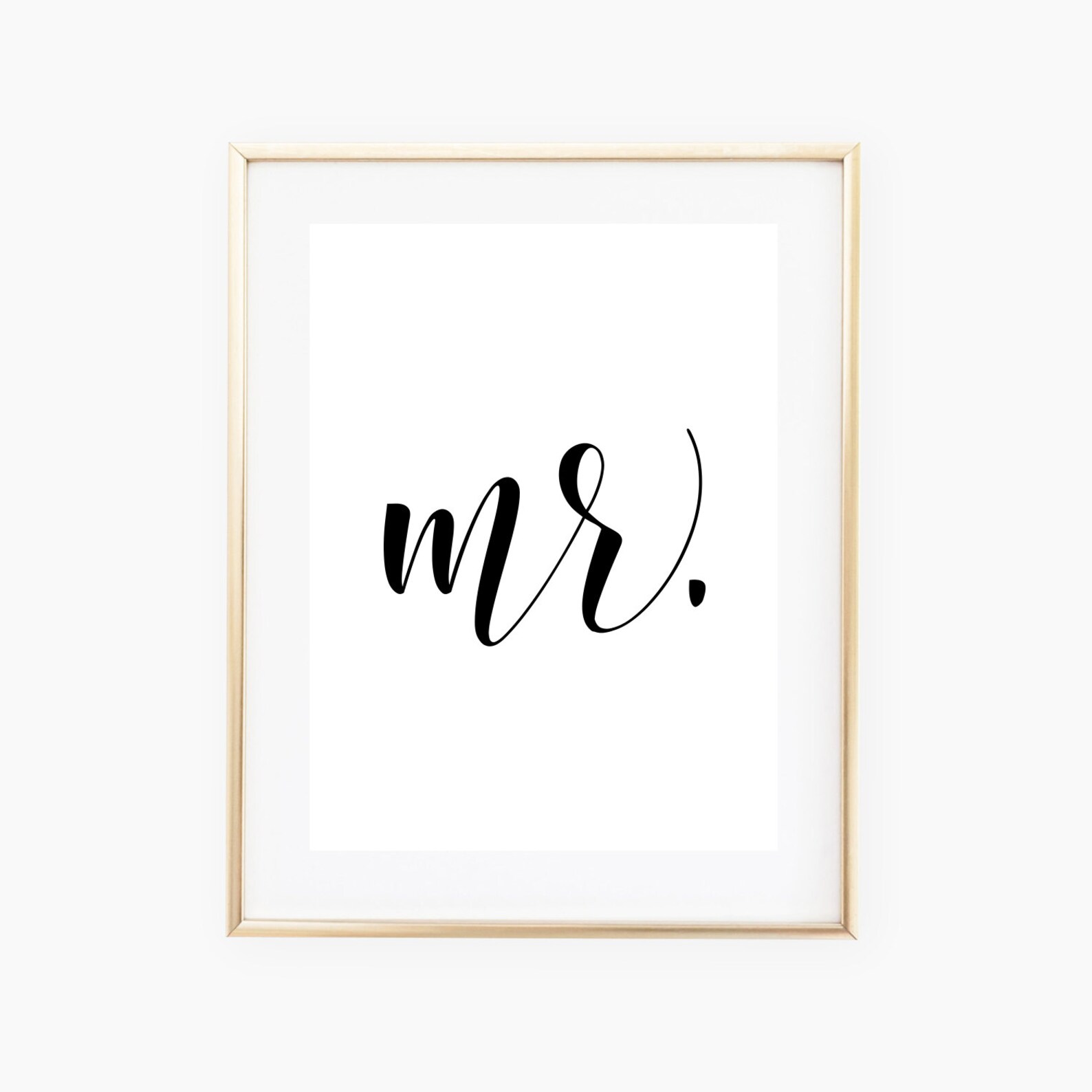 Mr And Mrs Signs Mr And Mrs Printables Wedding Signs Gift | Etsy