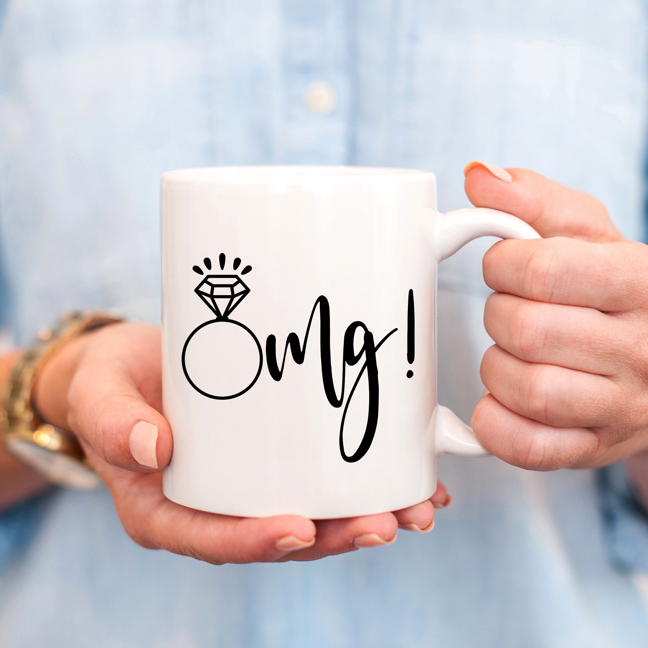 Engagement mug Engagement mug for her Engagement gift for Etsy