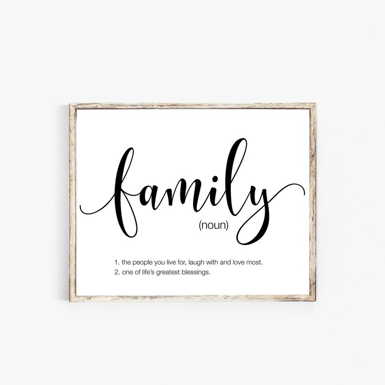 Family Printable Family Wall Art Family Decor Family Quote Etsy