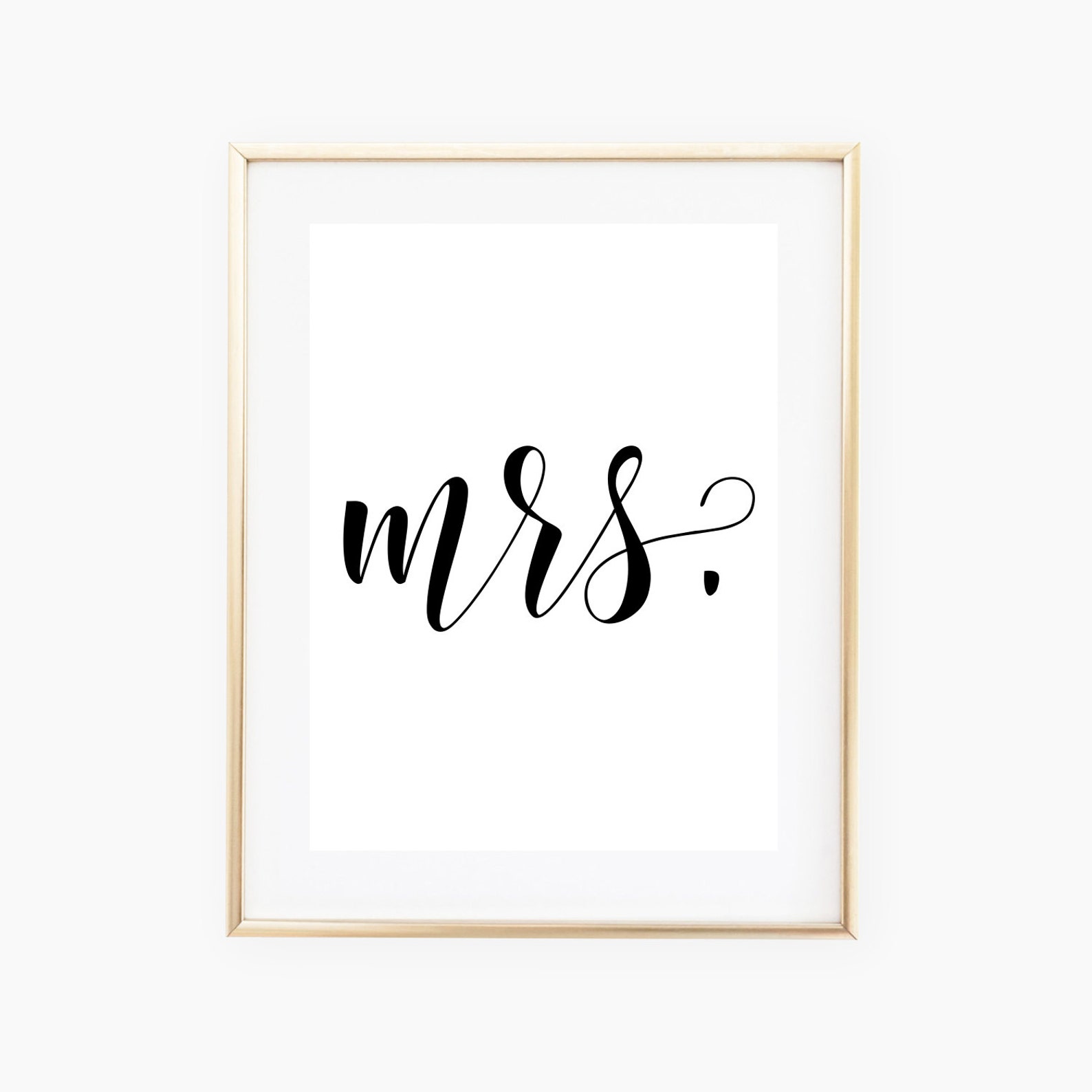 Mr And Mrs Signs Mr And Mrs Printables Wedding Signs Gift | Etsy