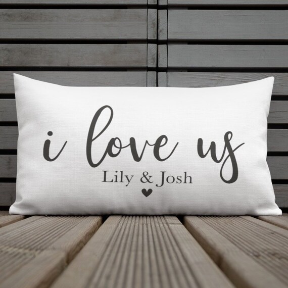Personalized Pillow Valentines Day Gift For Him Valentines Etsy