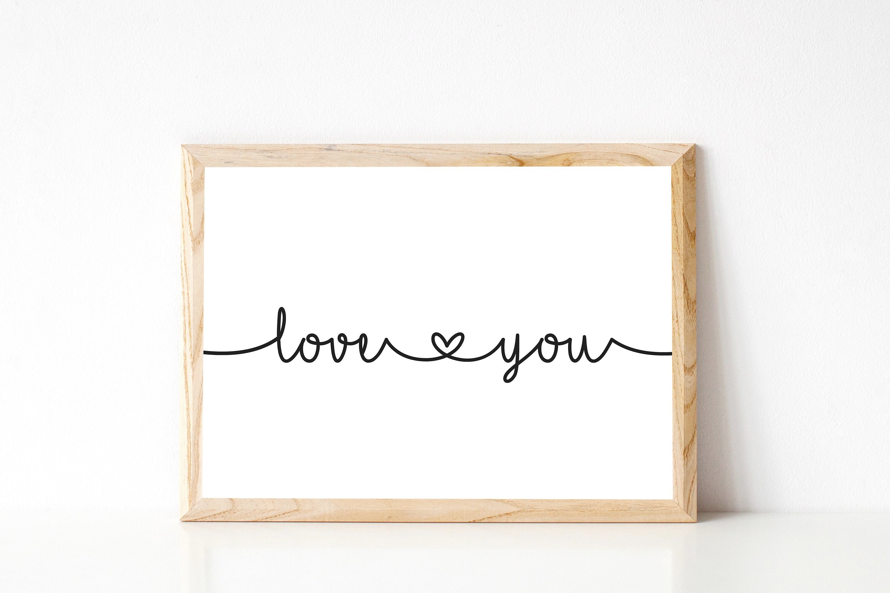 Bedroom wall decor I love you wall decor I love you wall | Etsy