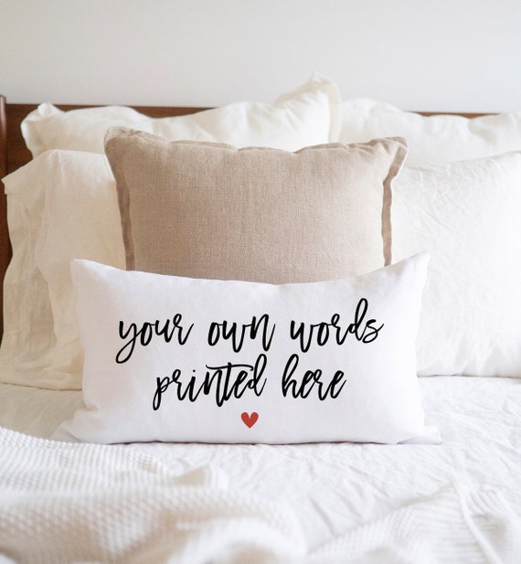 custom quote pillow