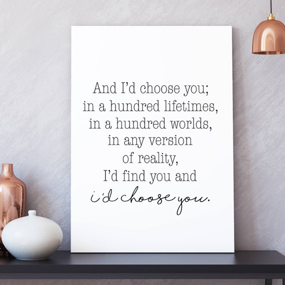 And Id Choose You Printable Id Choose You Sign Id Choose You Etsy