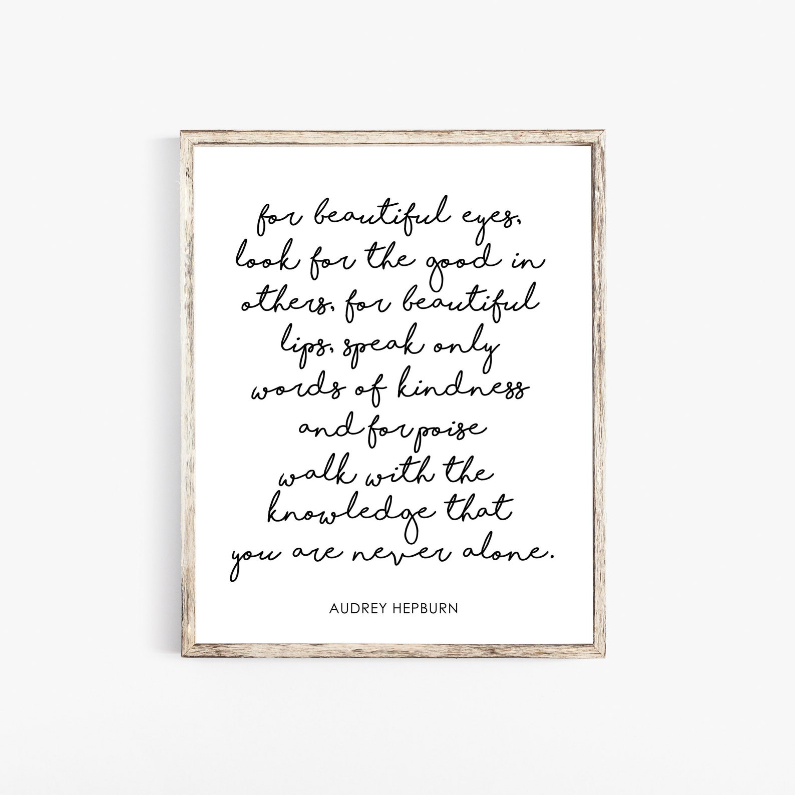 Inspirational Wall Art Inspirational Wall Decor Audrey Etsy