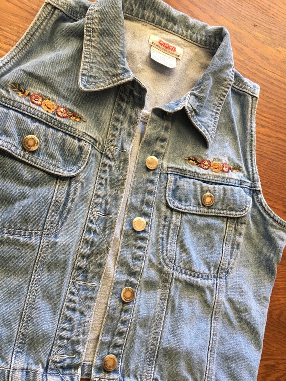 denim & co vest