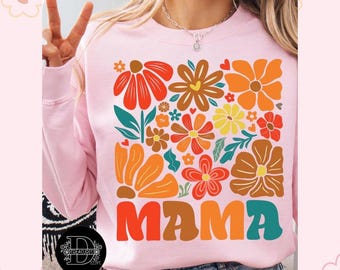 Sudadera rosa con estampado floral de Pink Mama - Rosa claro