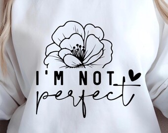 Sudadera de cuello redondo con estampado floral – Empowering Kindness Wear