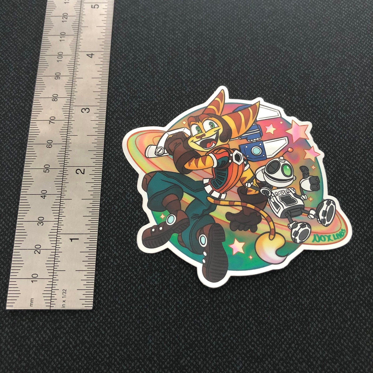Ratchet & Clank Metallic Vinyl Sticker Etsy