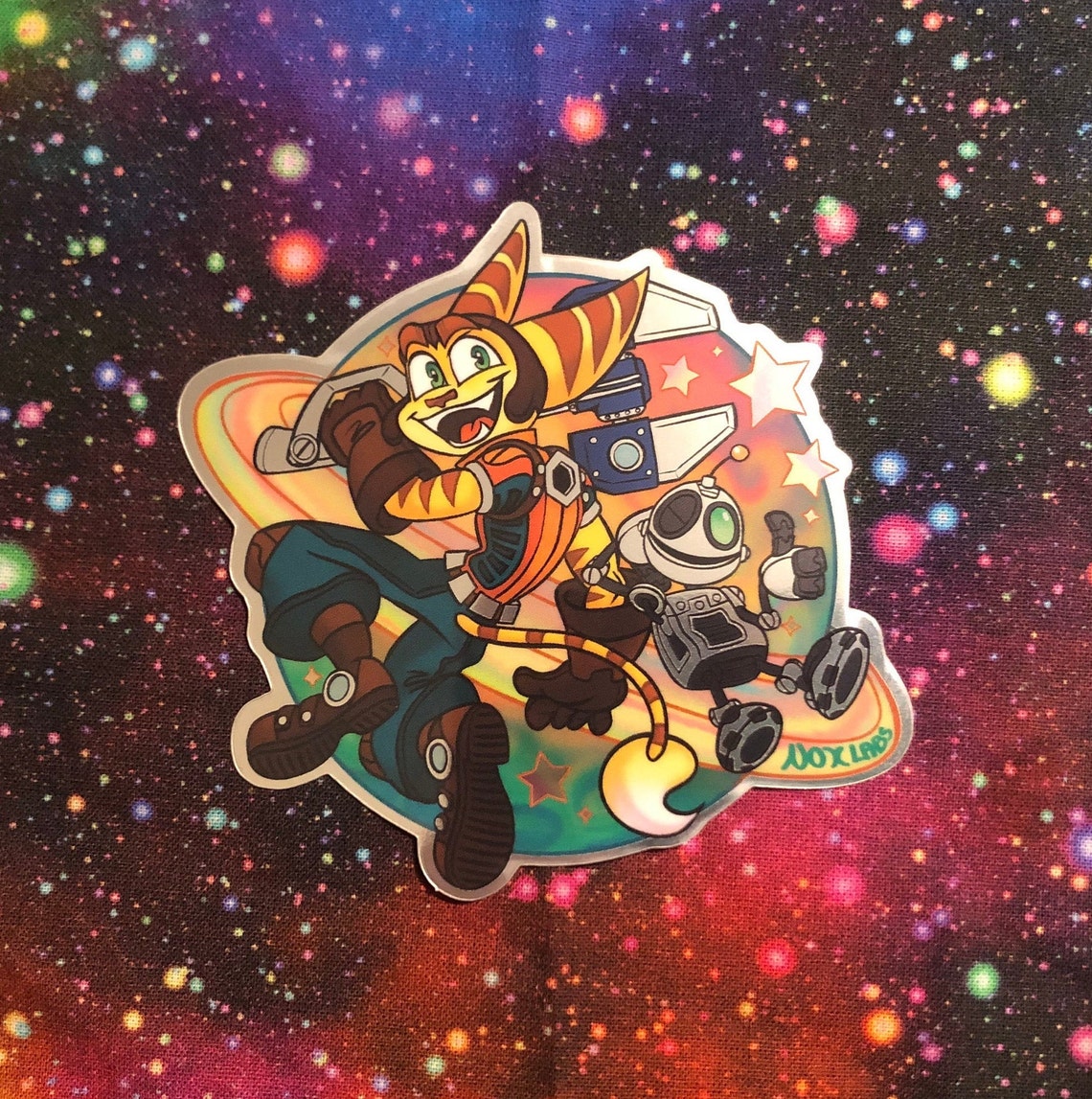 Ratchet & Clank Metallic Vinyl Sticker Etsy
