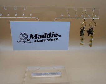 Pendientes de libélula dorada