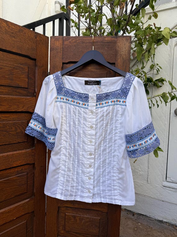 Veronica at Rembrandt 1960's/70's European Folkloric Blouse