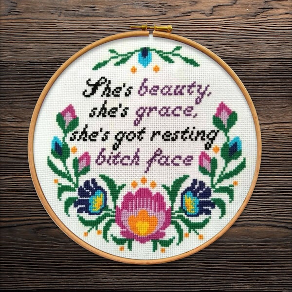 Rude Cross Stitch Etsy