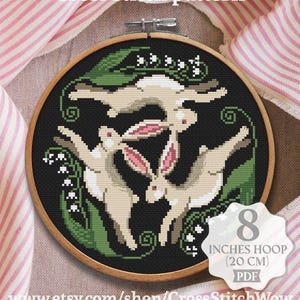 Påskkorsstygnsmönster Kanin Hare Vårbondgård (PDF)