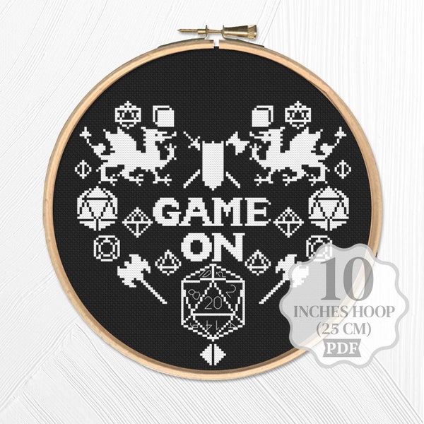 Dungeons and Dragons Cross Stitch - Etsy