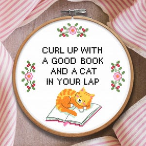 Reading Cross stitch pattern Bookish Cross Stitch Book Embroidery Gift For Book Lover Cross Stitch Snarky Nerd Counted Cross Stitch PDF image 8