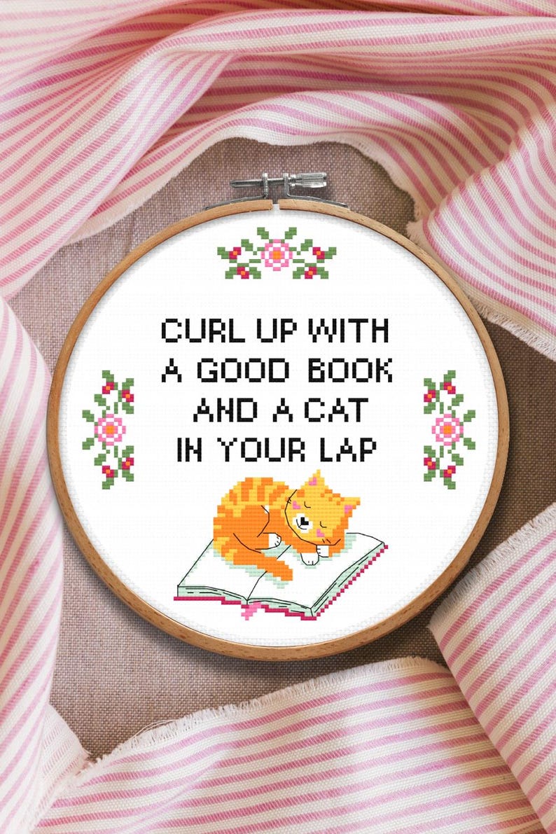 Reading Cross stitch pattern Bookish Cross Stitch Book Embroidery Gift For Book Lover Cross Stitch Snarky Nerd Counted Cross Stitch PDF image 8