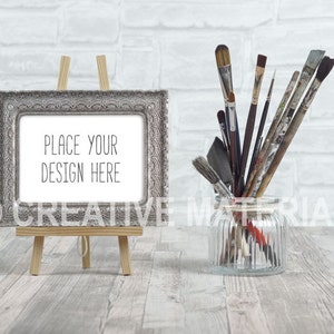 Frame Mockup Brushes Styled Stock Photo Showcase for your design Frame Ratio: 18cm x 13cm or 7 x 5 File 18 by Creative Material image 1