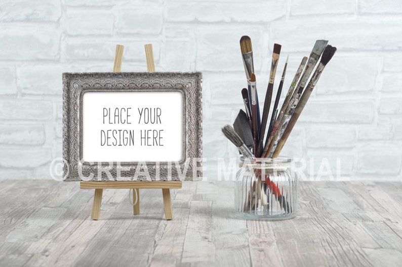 Frame Mockup Brushes Styled Stock Photo Showcase for your design Frame Ratio: 18cm x 13cm or 7 x 5 File 18 by Creative Material image 1
