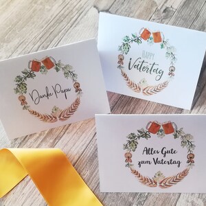 Gracias papá, día del padre | Conjunto de PDF imprimible | 3 cartas
