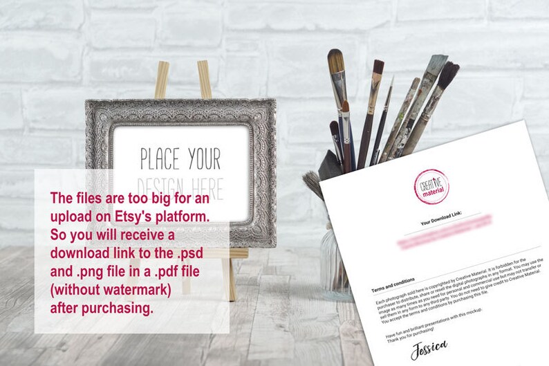 Frame Mockup Brushes Styled Stock Photo Showcase for your design Frame Ratio: 18cm x 13cm or 7 x 5 File 18 by Creative Material image 2