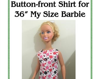 my size barbie clothes patterns free