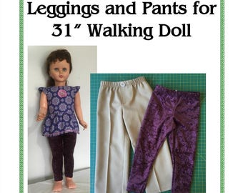 Legging en broekpatroon voor 31in Vintage Wendy Walker Regal Doll