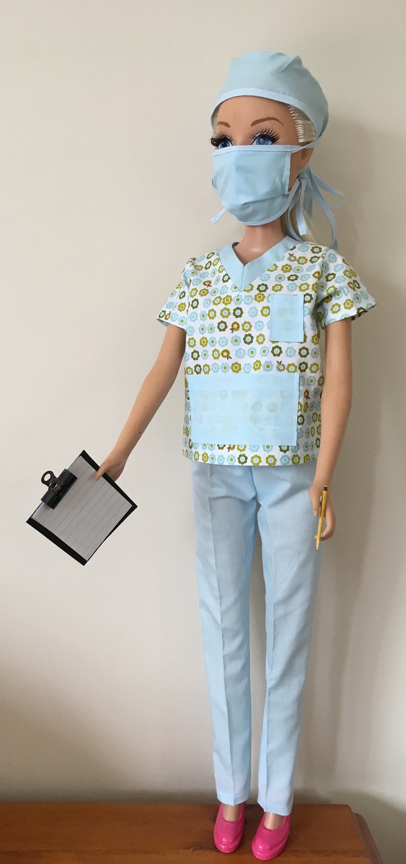 Medical Scrubs Patterns for 28in Best Fashion Friend Barbie | Etsy