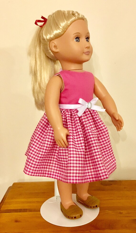 american girl pink dress